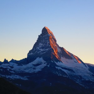 夕焼け｜マッターホルン｜アルプス｜スイス｜世界遺産｜スイス旅行＠ブループラネットツアー
