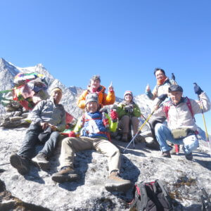 パラクピーク山頂|ネパール・エベレスト街道トレッキング旅行@ブループラネットツアー